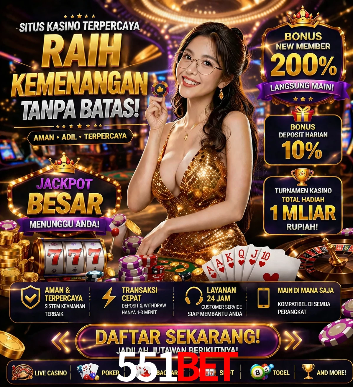 Roleta e blackjack 551bet